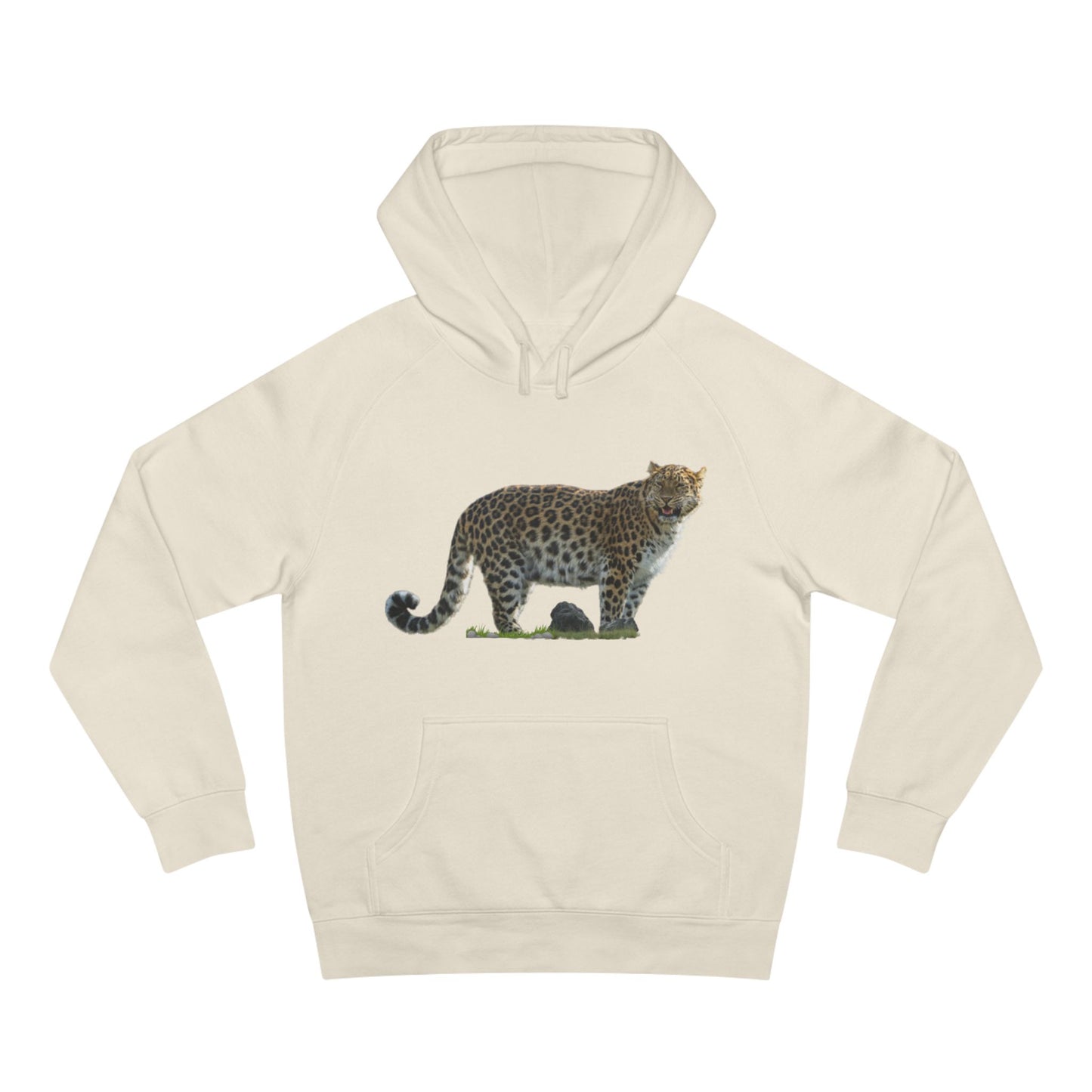 Wildlife Map Unisex Hoodie - Historic Range of Leopard Design