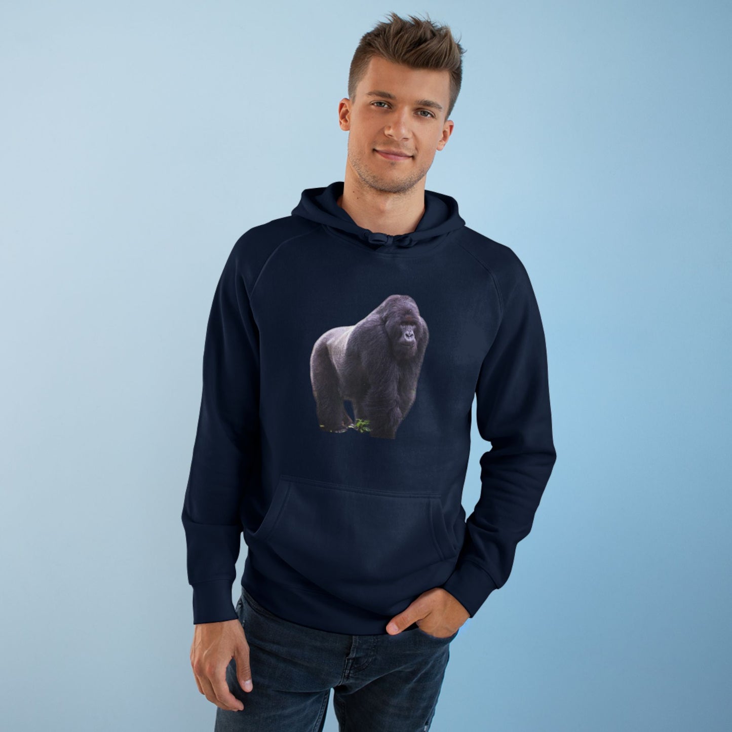 Copy of Copy of Wildlife Map Unisex Hoodie - Historic Range of Leopard Design