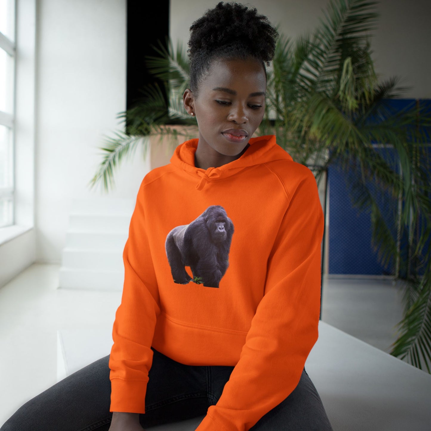 Copy of Copy of Wildlife Map Unisex Hoodie - Historic Range of Leopard Design