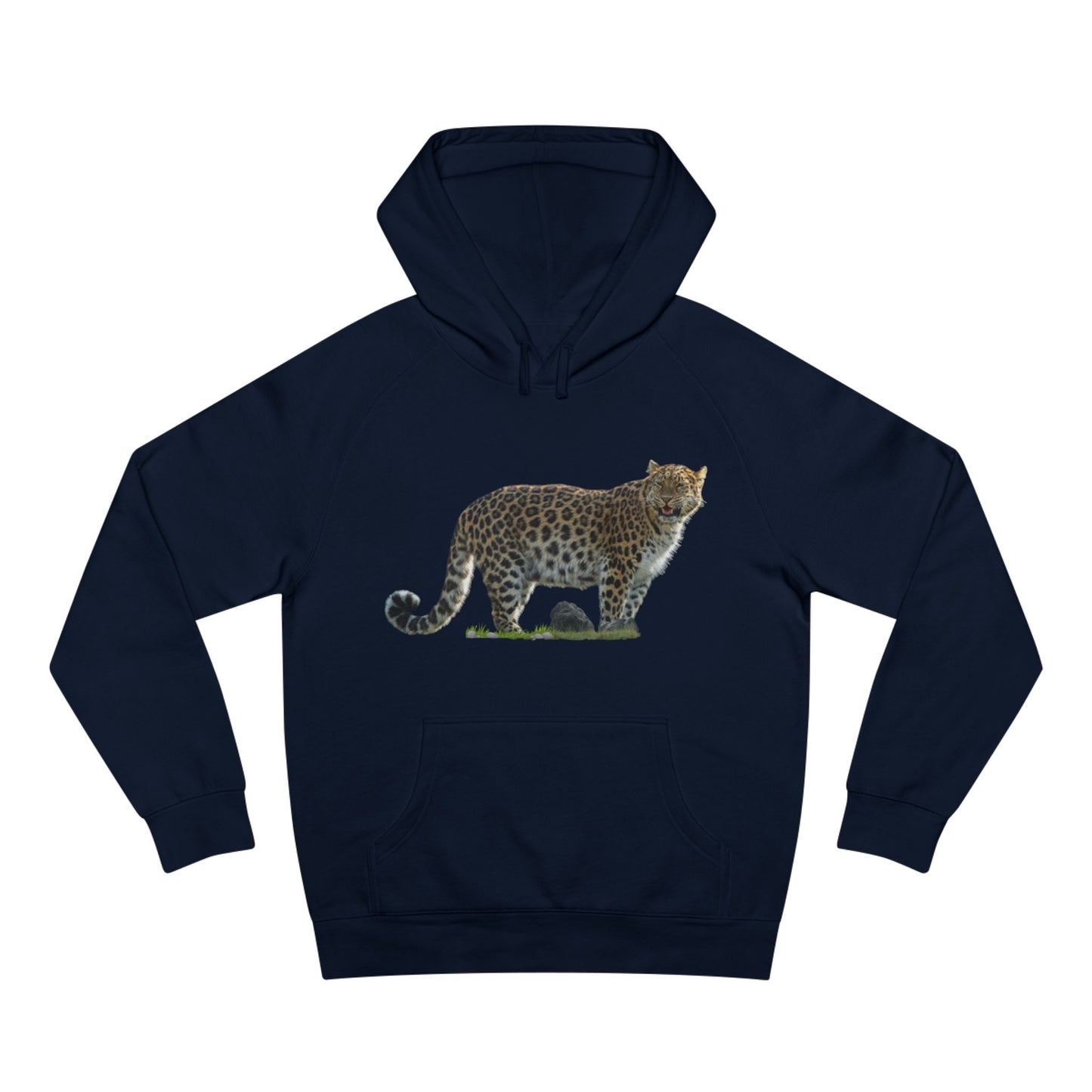 Wildlife Map Unisex Hoodie - Historic Range of Leopard Design