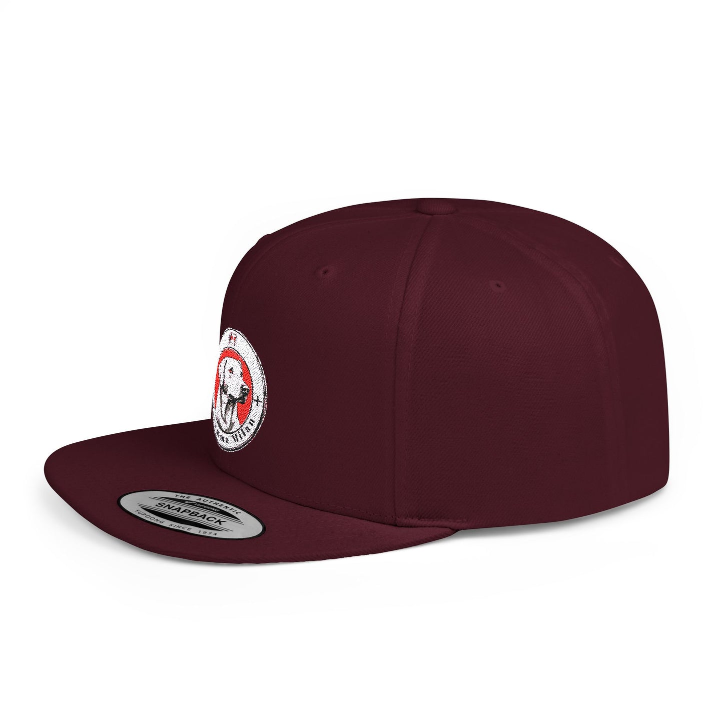 Dog Parent Flat Bill Snapback Classic Cap Wool and Acrylic Branded