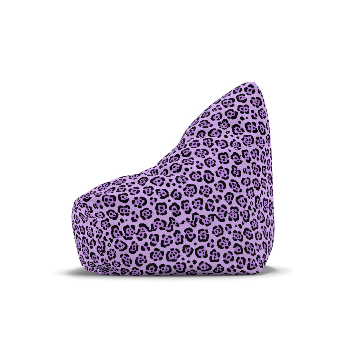 Purple Leopard Print Bean Bag Chair Cover - Cozy & Fun Home Accessory