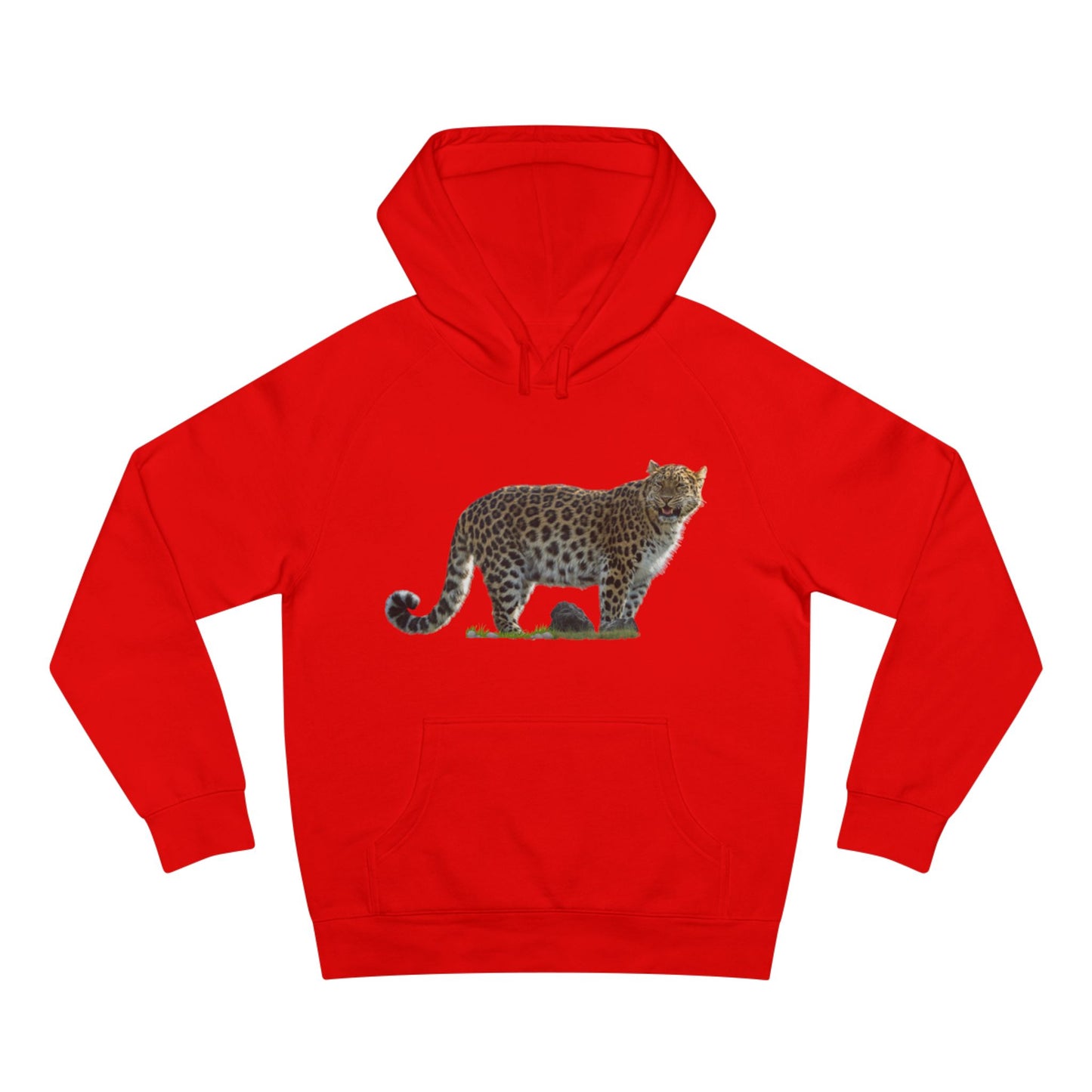 Wildlife Map Unisex Hoodie - Historic Range of Leopard Design