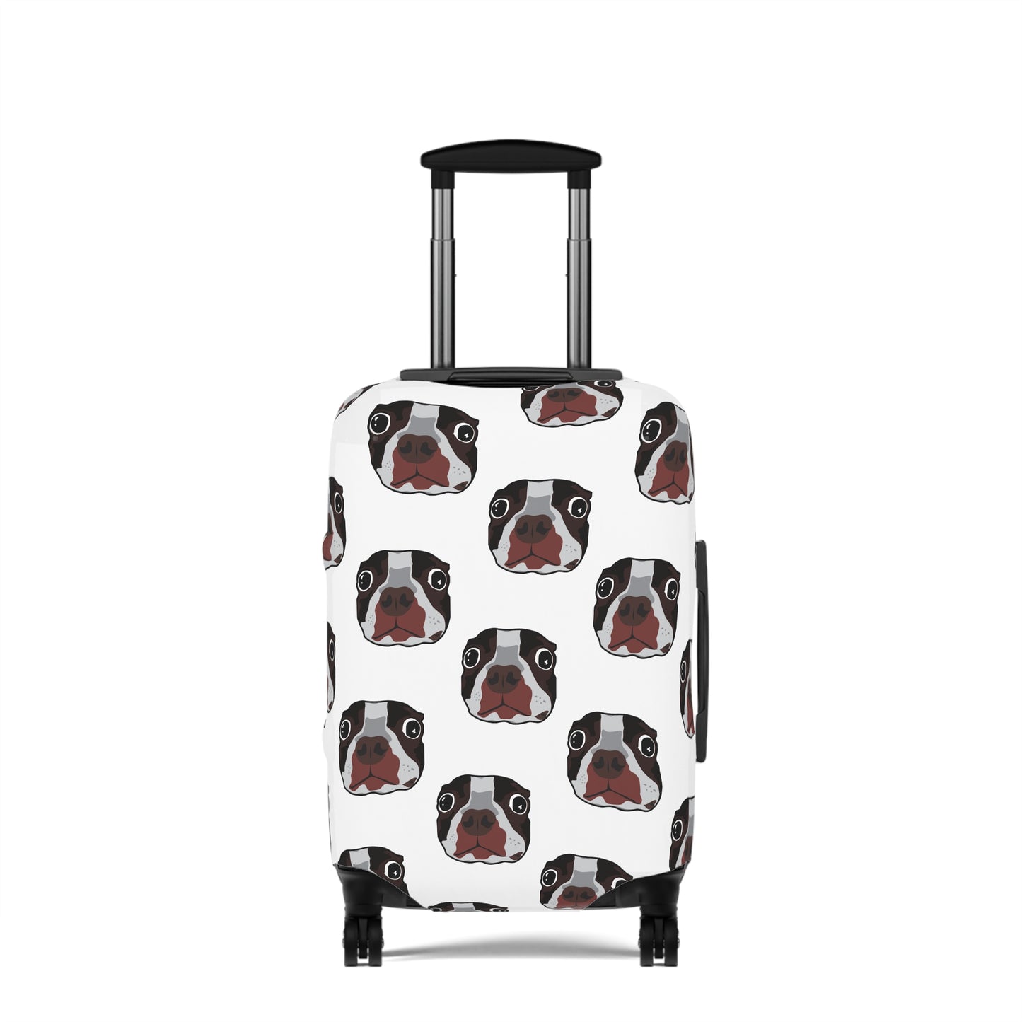 Dog Print Luggage Cover "Wonder Dog", Suitcase Protector for Travelling, Gifts for Dog Lovers