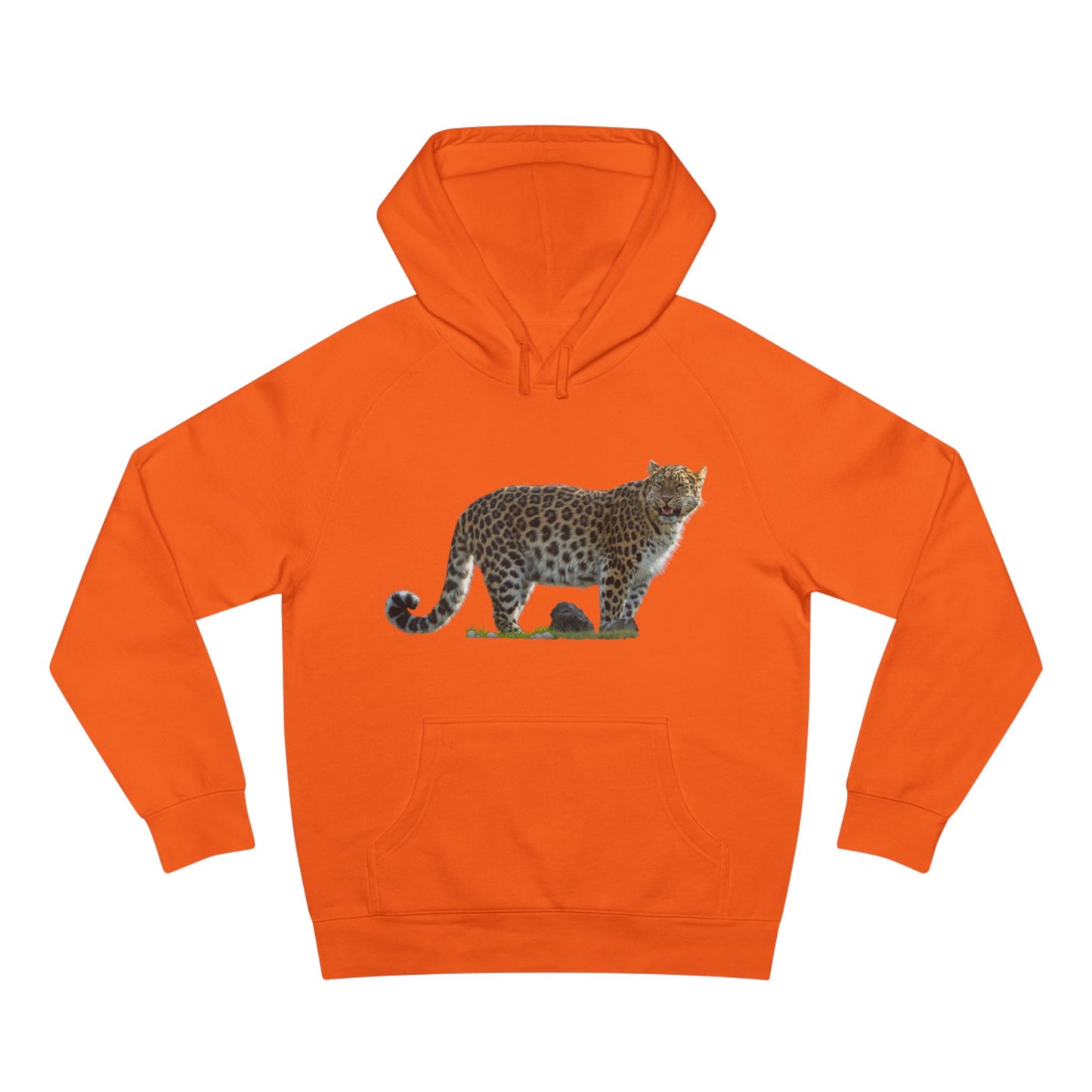 Wildlife Map Unisex Hoodie - Historic Range of Leopard Design