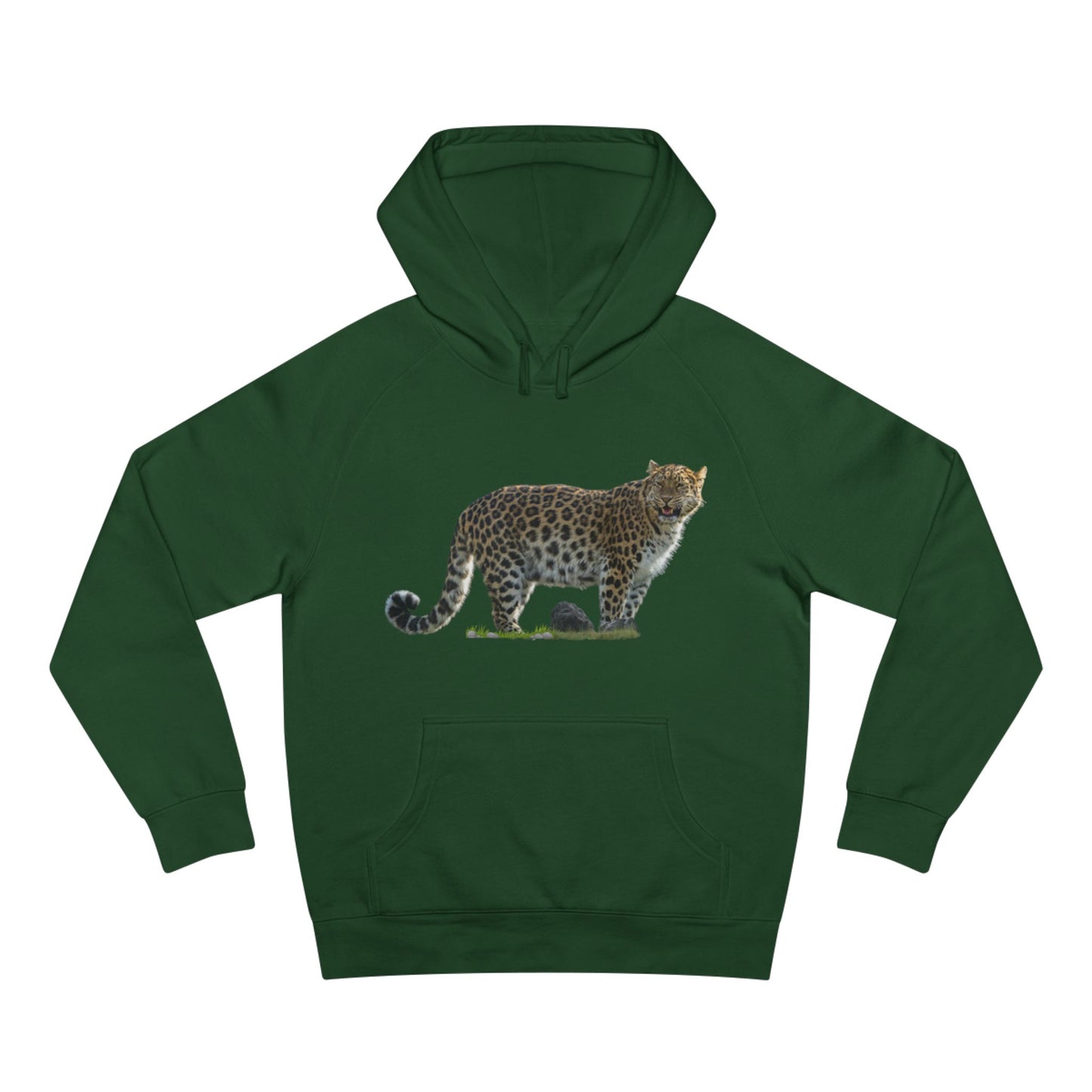 Wildlife Map Unisex Hoodie - Historic Range of Leopard Design
