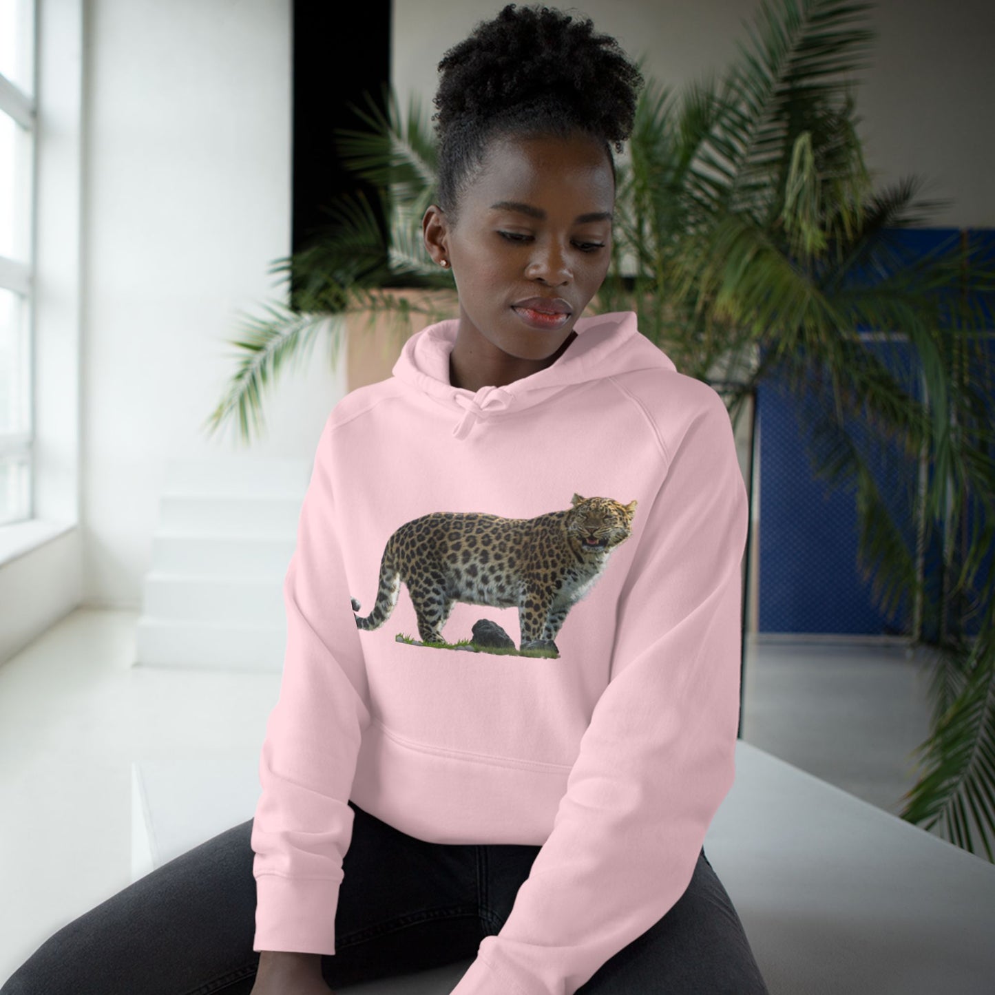 Wildlife Map Unisex Hoodie - Historic Range of Leopard Design