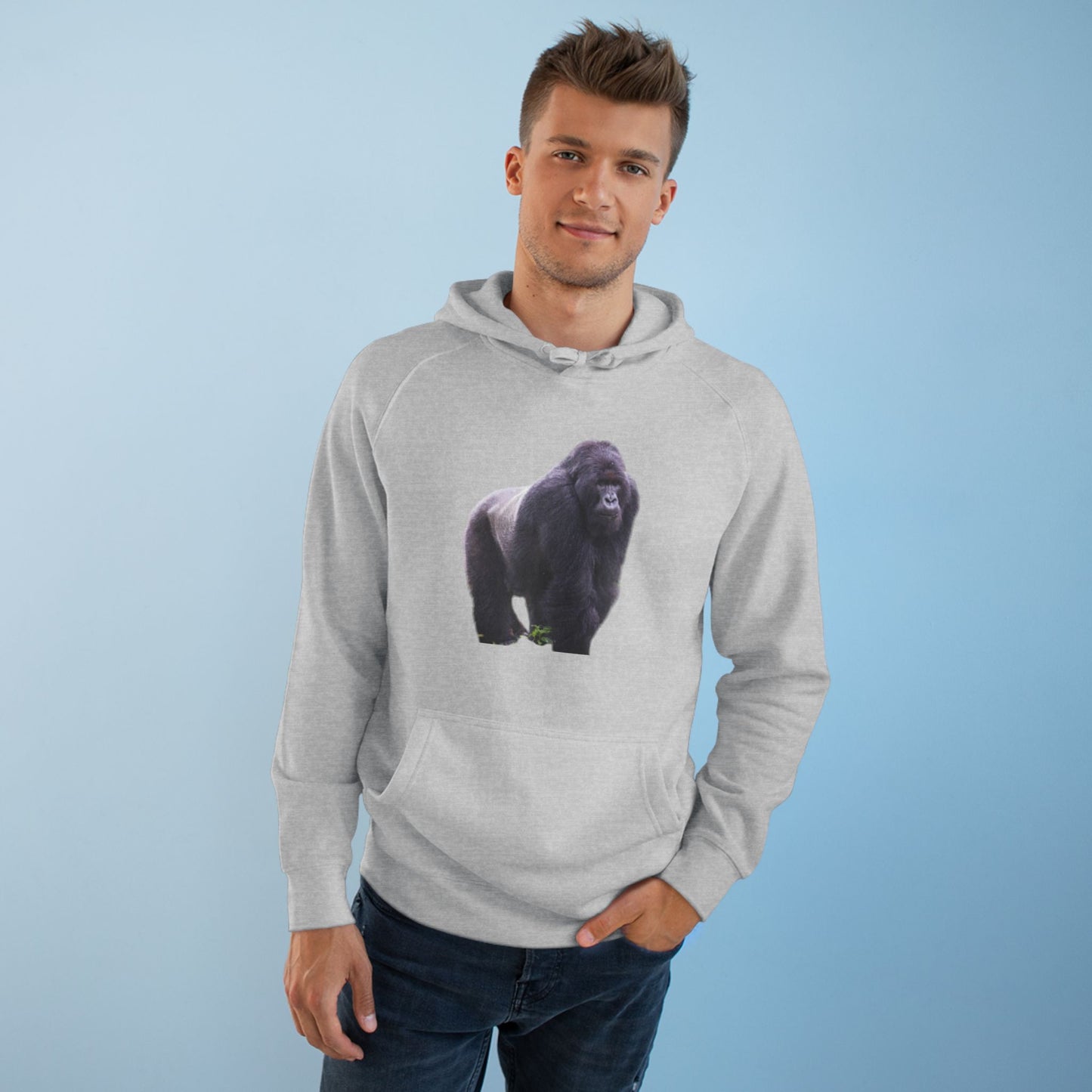 Copy of Copy of Wildlife Map Unisex Hoodie - Historic Range of Leopard Design