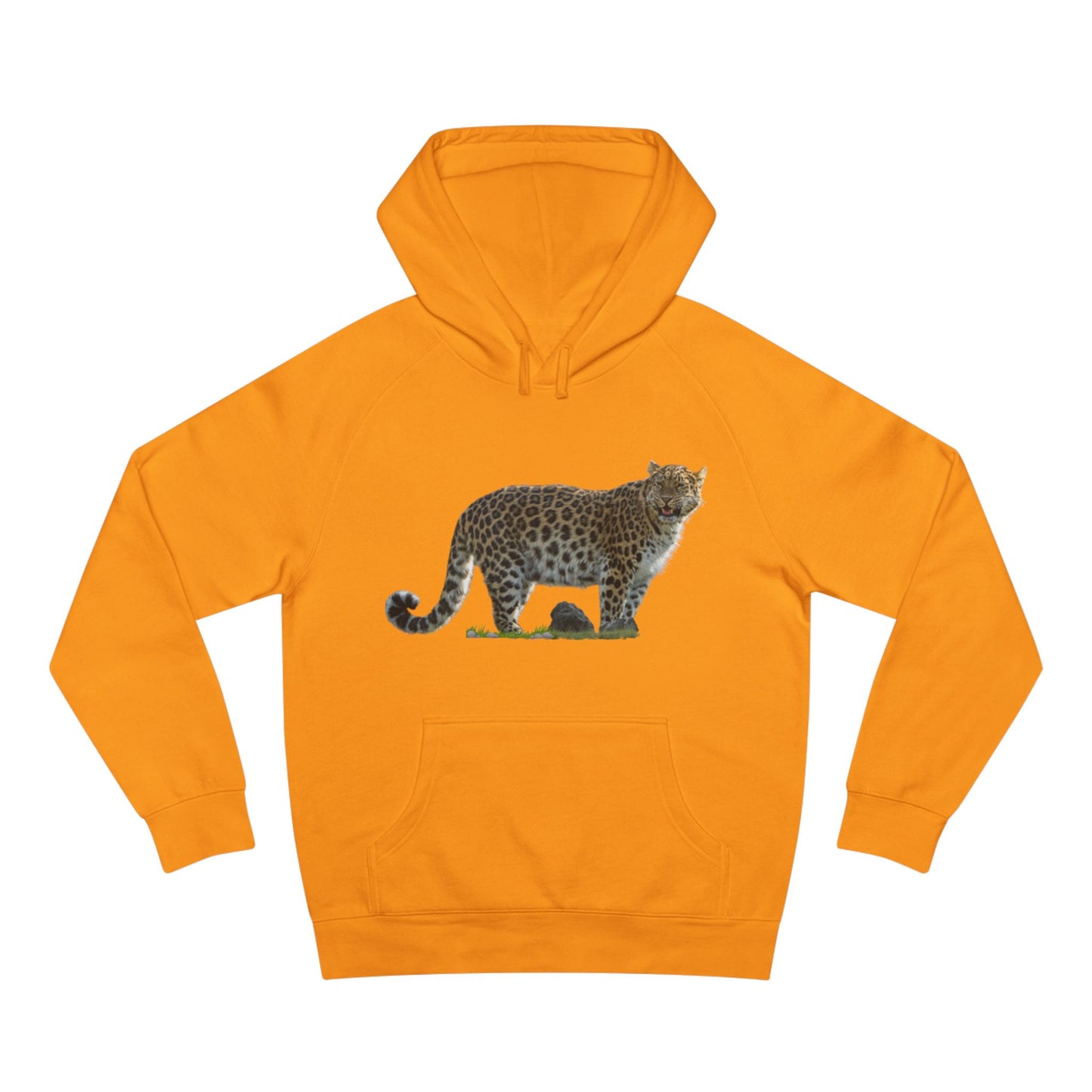 Wildlife Map Unisex Hoodie - Historic Range of Leopard Design