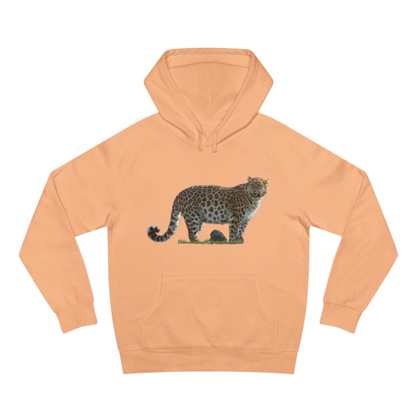 Wildlife Map Unisex Hoodie - Historic Range of Leopard Design