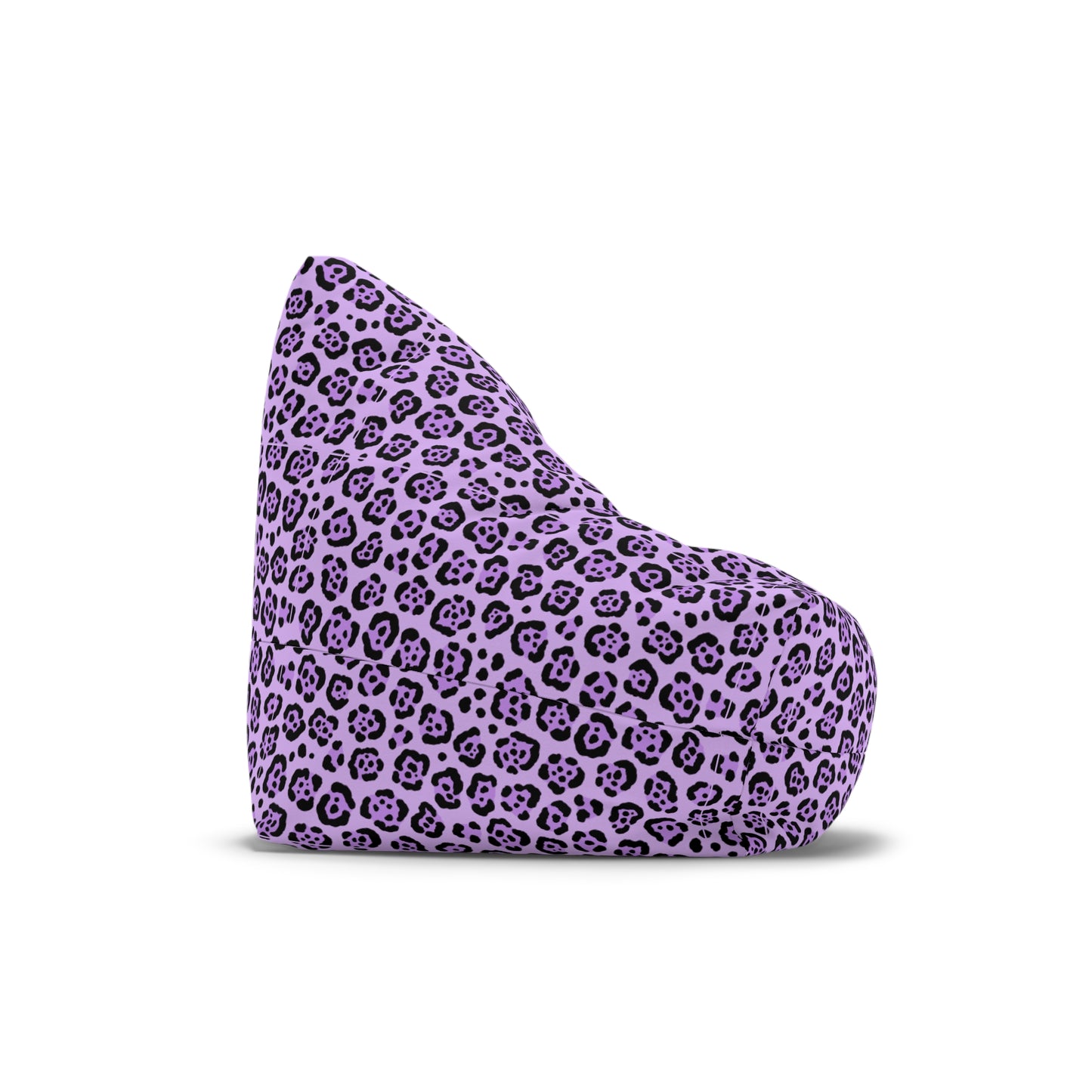 Purple Leopard Print Bean Bag Chair Cover - Cozy & Fun Home Accessory
