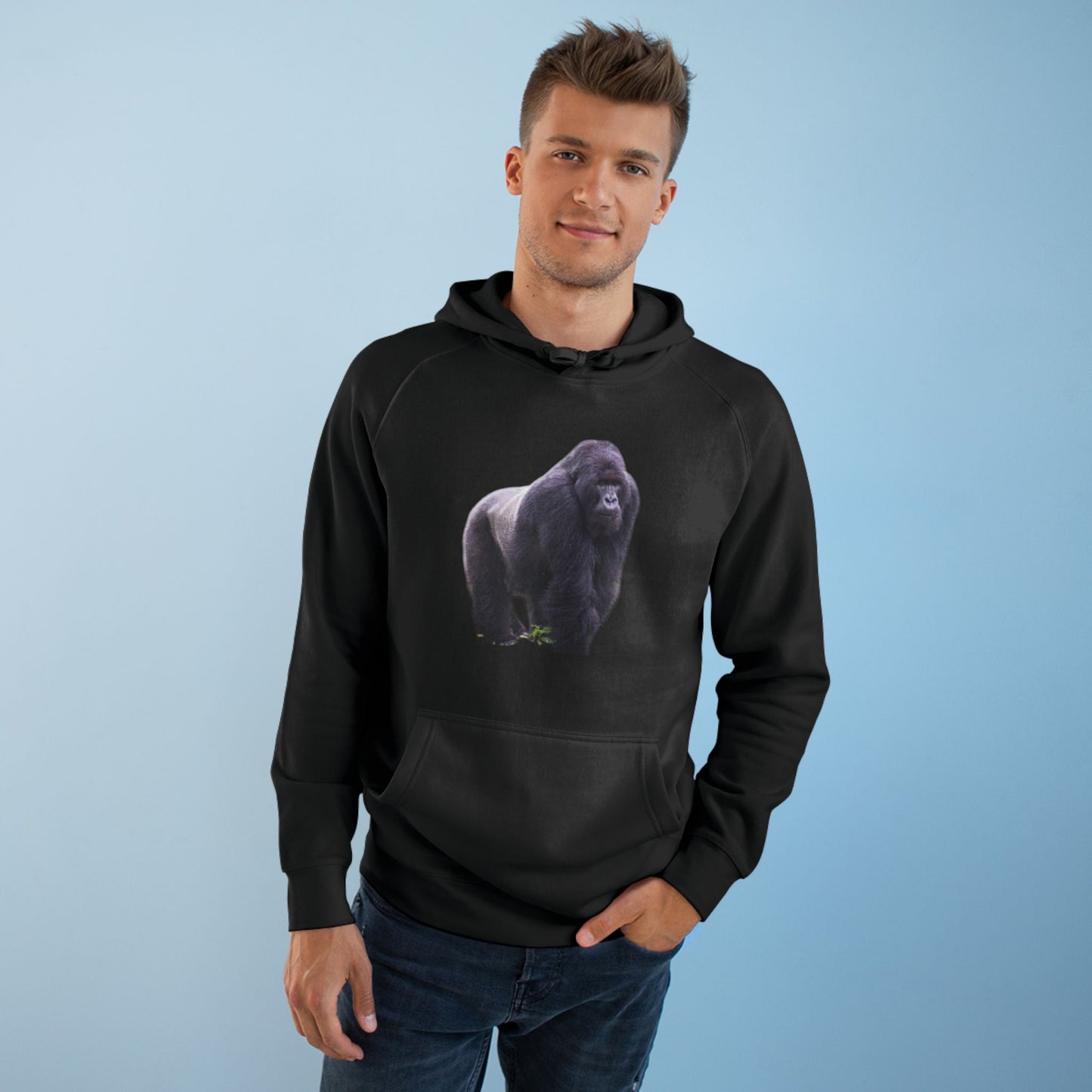 Copy of Copy of Wildlife Map Unisex Hoodie - Historic Range of Leopard Design