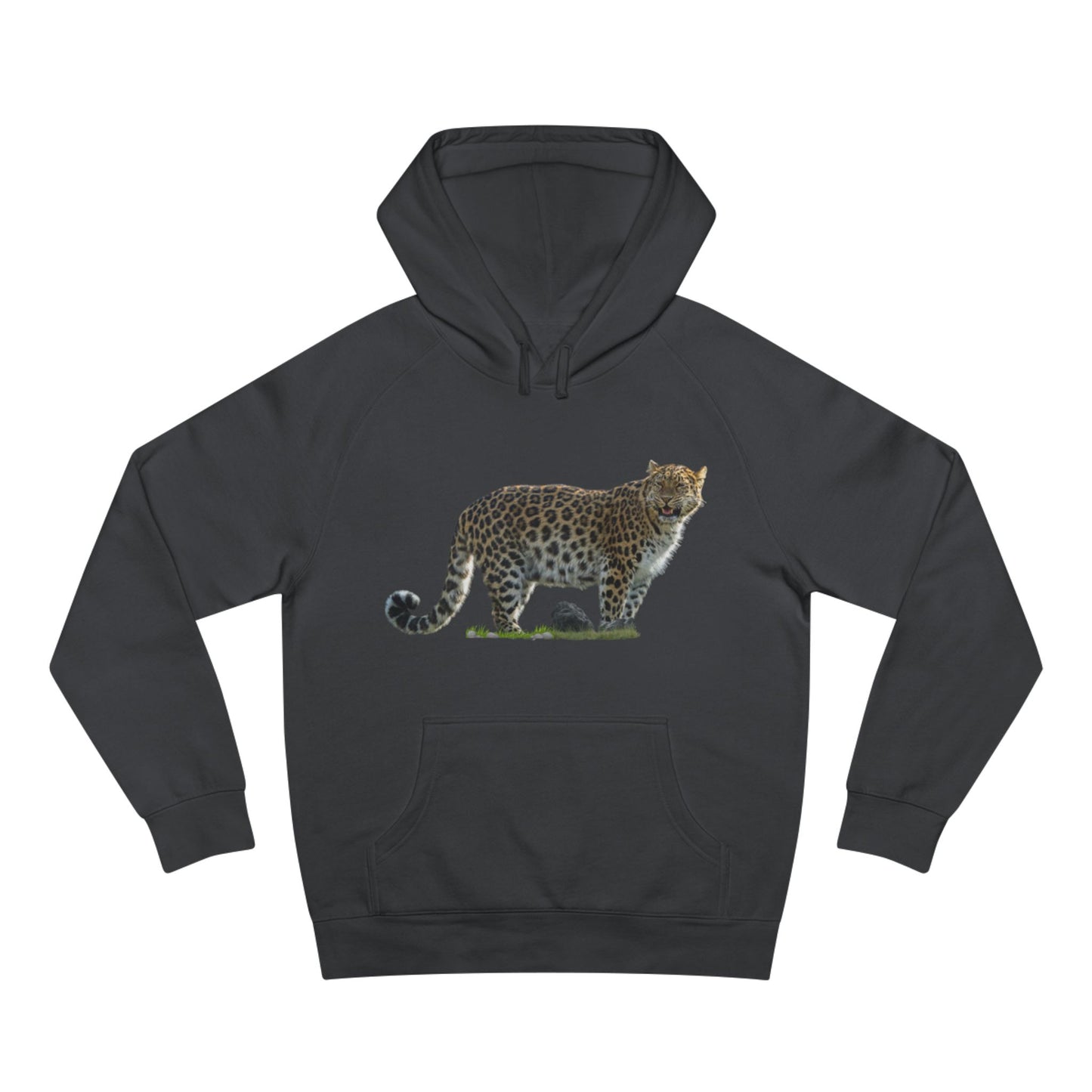 Wildlife Map Unisex Hoodie - Historic Range of Leopard Design