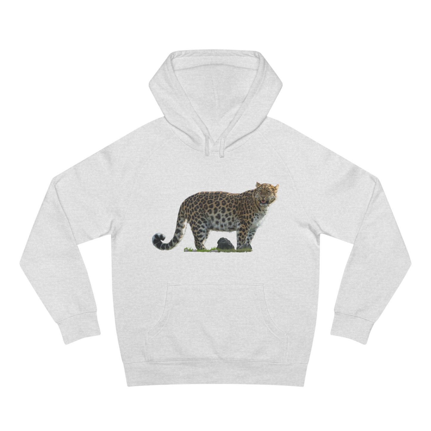 Wildlife Map Unisex Hoodie - Historic Range of Leopard Design