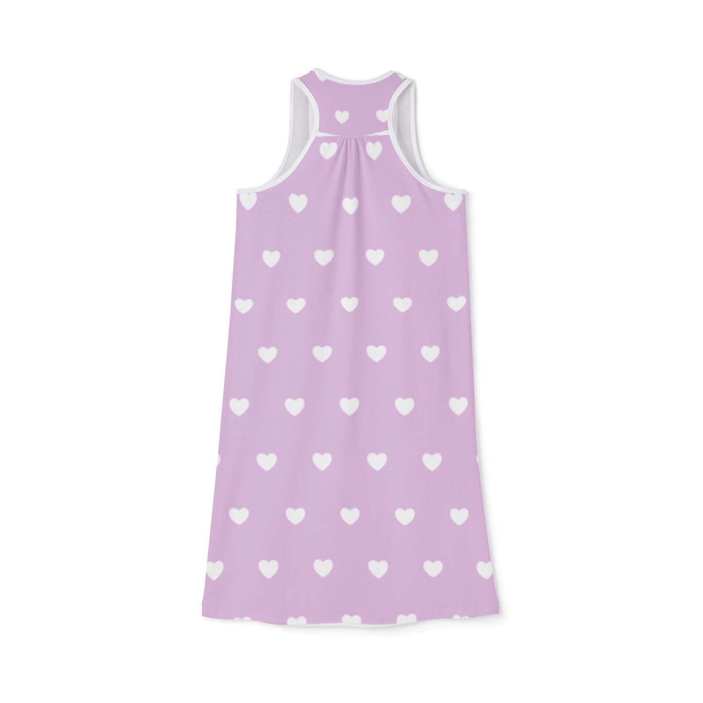 Loving Hearts Racerback Dress for Women - Casual Summer Style