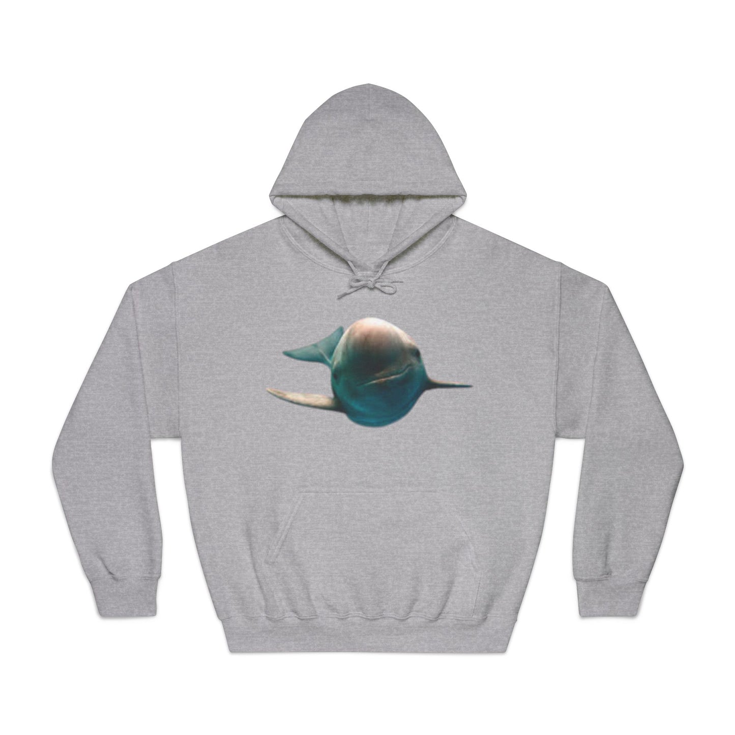 Comfortable Dolphin Print Unisex Hoodie - Perfect for Ocean Lovers!