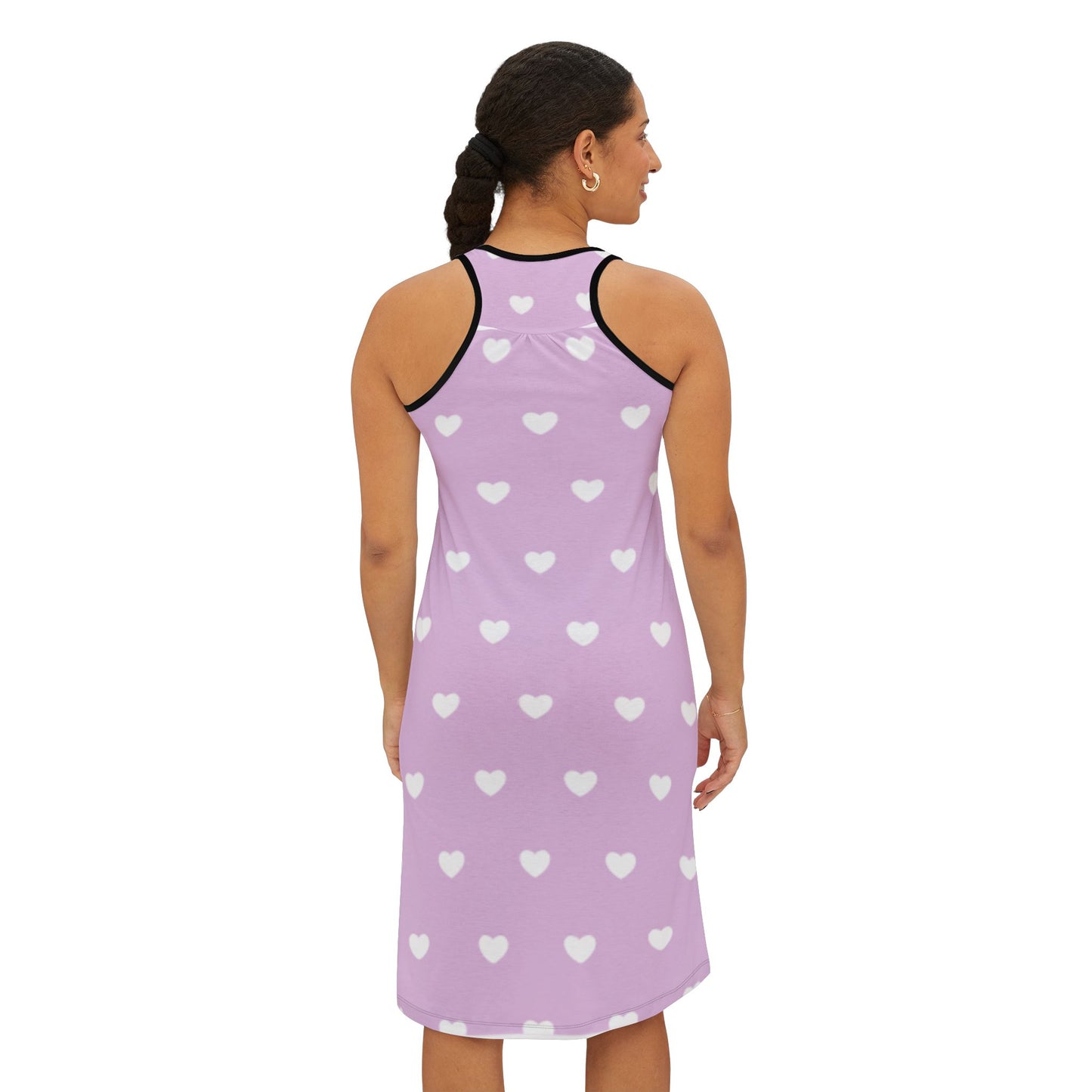 Loving Hearts Racerback Dress for Women - Casual Summer Style