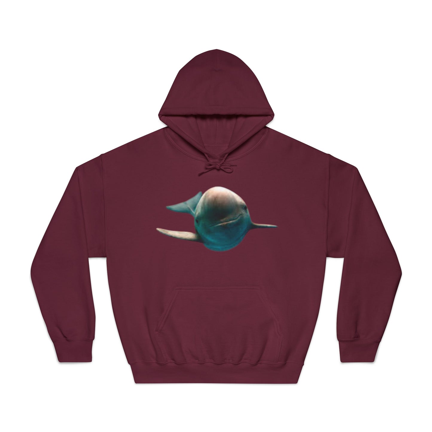 Comfortable Dolphin Print Unisex Hoodie - Perfect for Ocean Lovers!