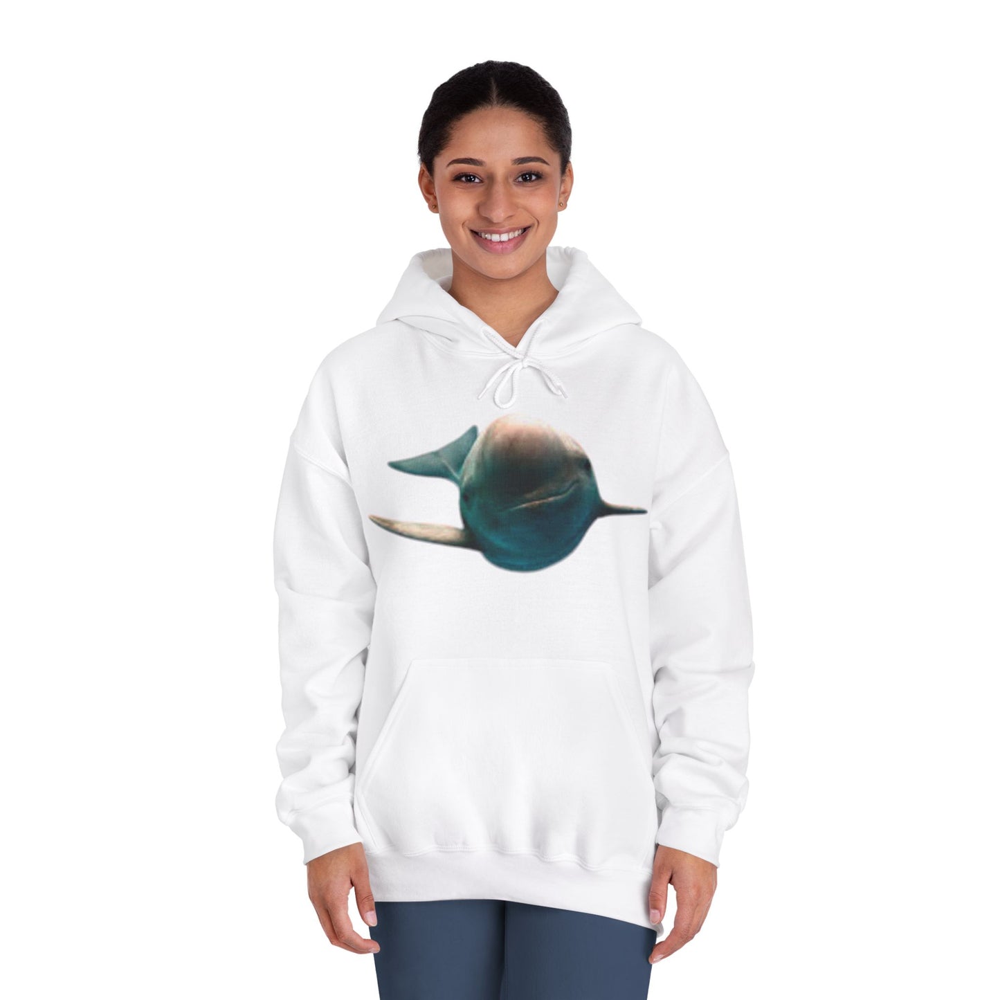 Comfortable Dolphin Print Unisex Hoodie - Perfect for Ocean Lovers!
