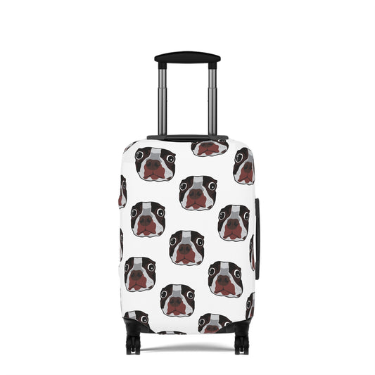Dog Print Luggage Cover "Wonder Dog", Suitcase Protector for Travelling, Gifts for Dog Lovers