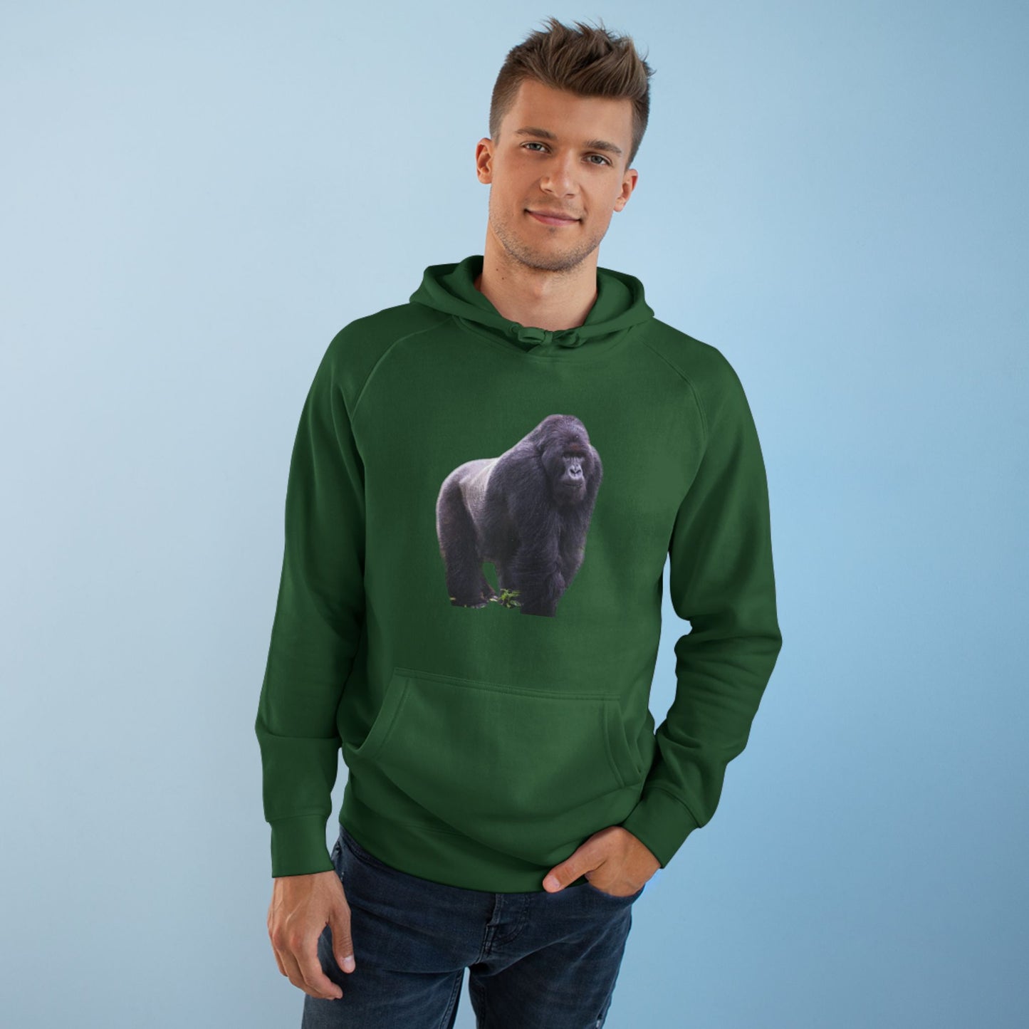 Copy of Copy of Wildlife Map Unisex Hoodie - Historic Range of Leopard Design
