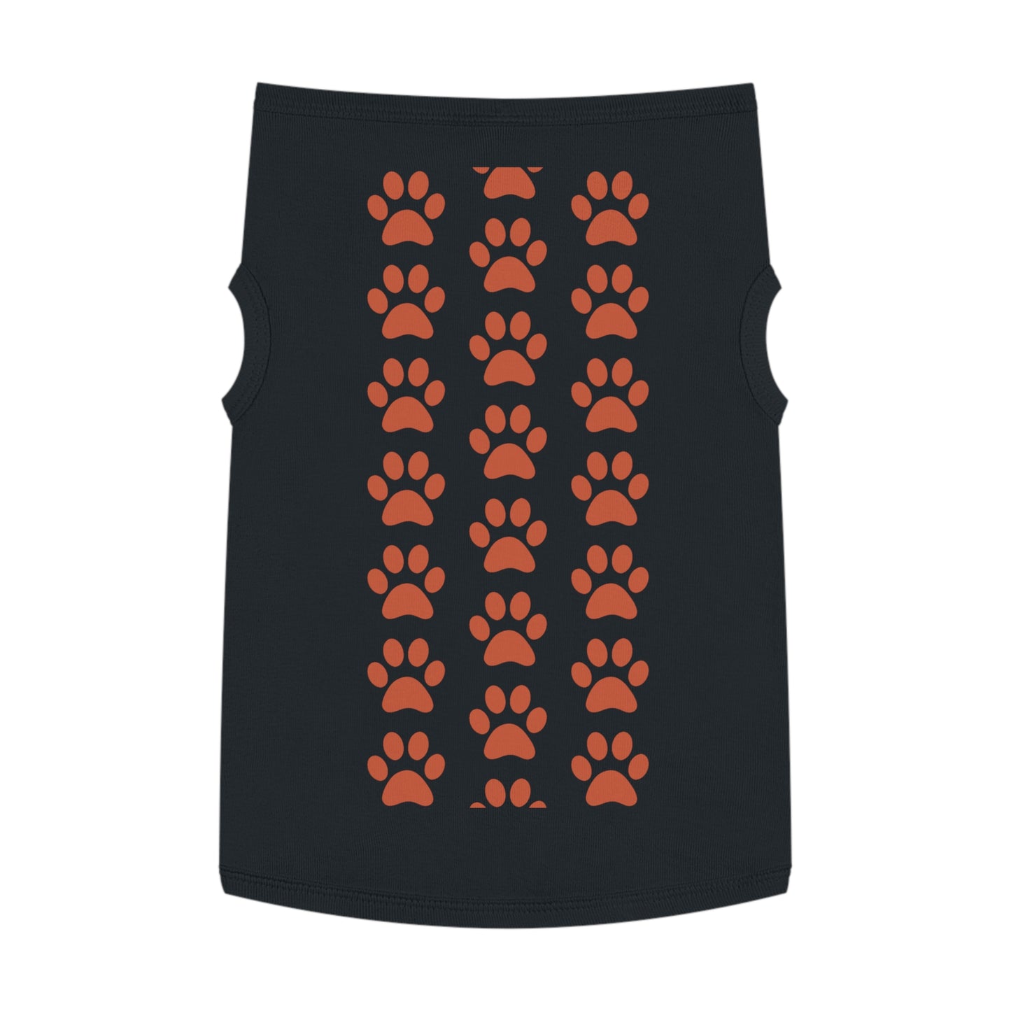 Dog Tank Top  Gilet "Red Paw" Cotton