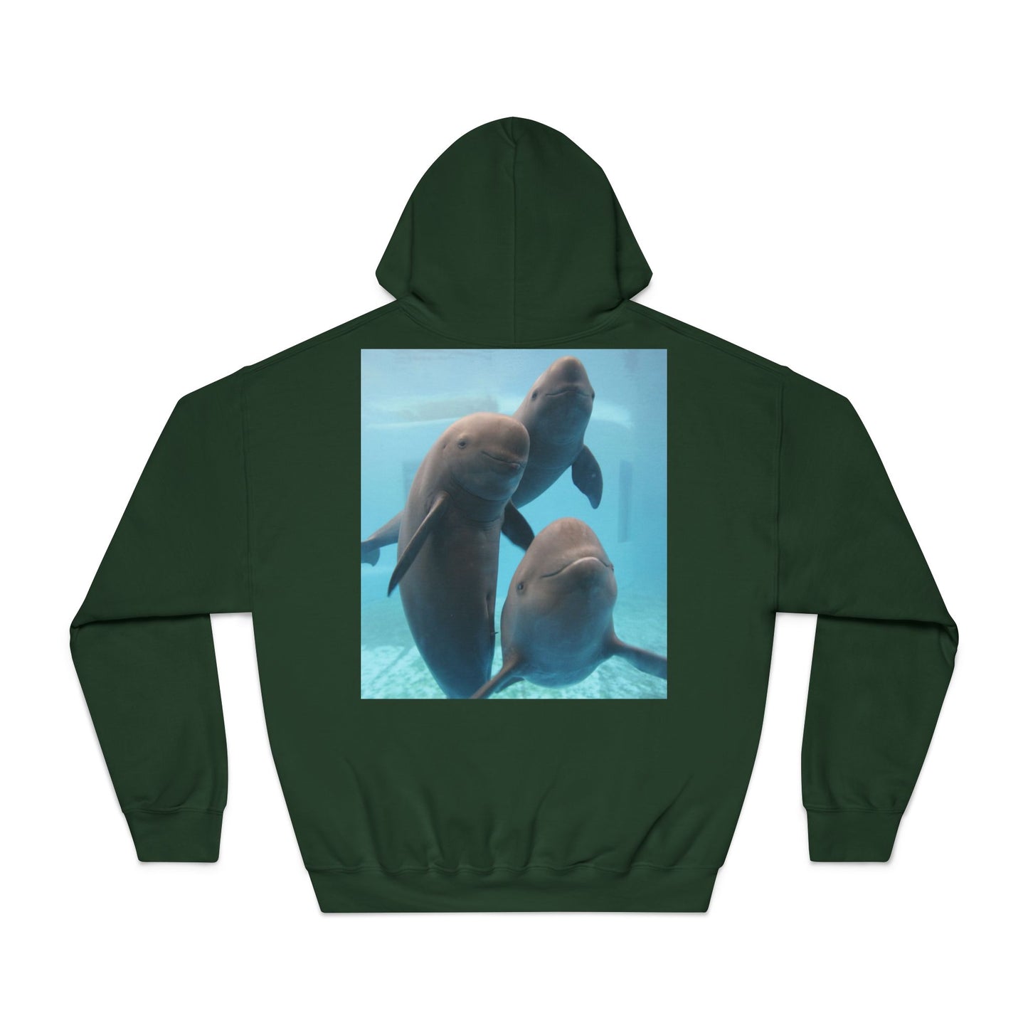 Comfortable Dolphin Print Unisex Hoodie - Perfect for Ocean Lovers!