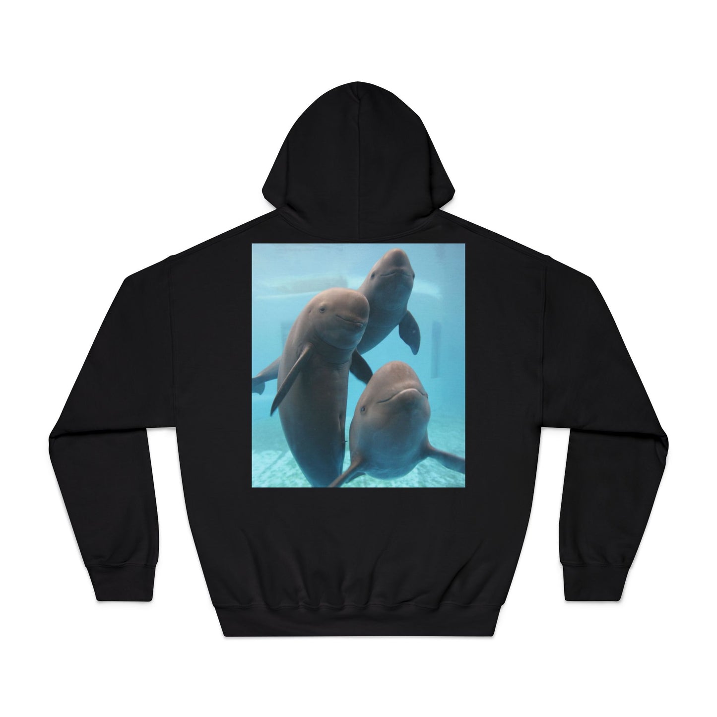 Comfortable Dolphin Print Unisex Hoodie - Perfect for Ocean Lovers!