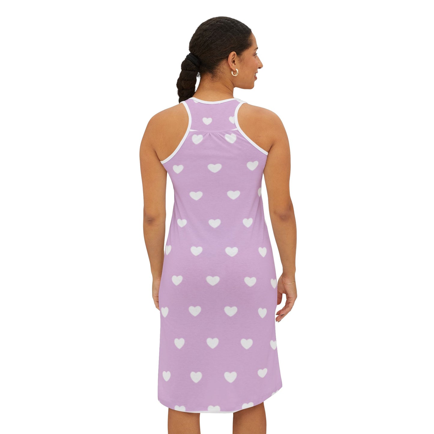 Loving Hearts Racerback Dress for Women - Casual Summer Style