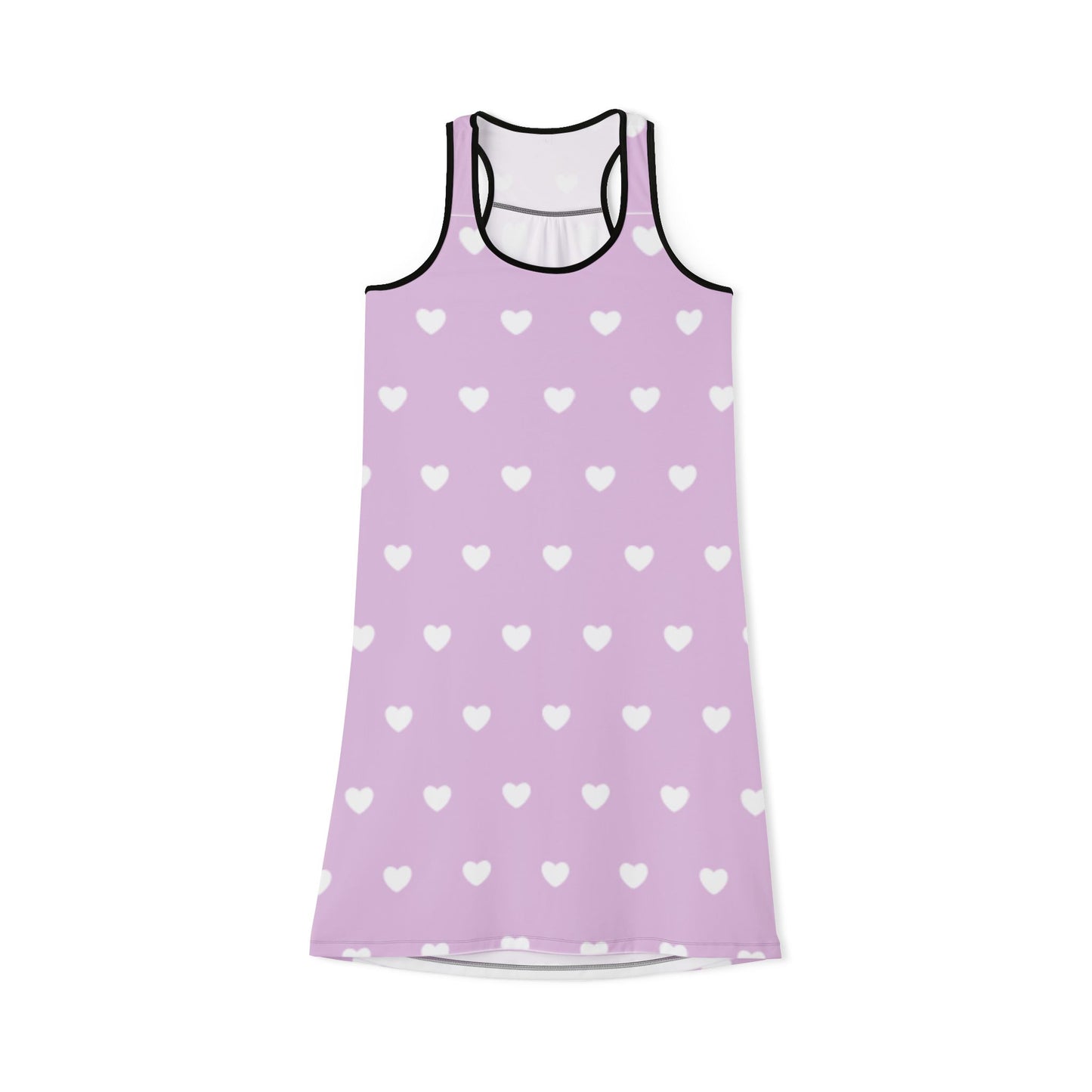 Loving Hearts Racerback Dress for Women - Casual Summer Style