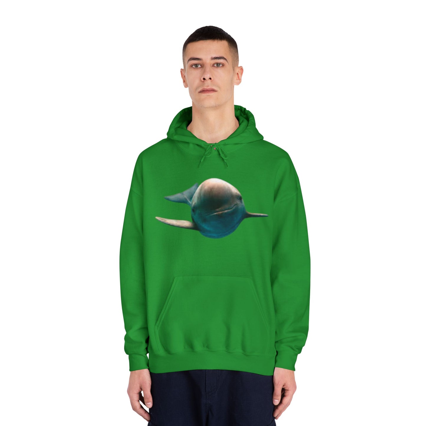 Comfortable Dolphin Print Unisex Hoodie - Perfect for Ocean Lovers!
