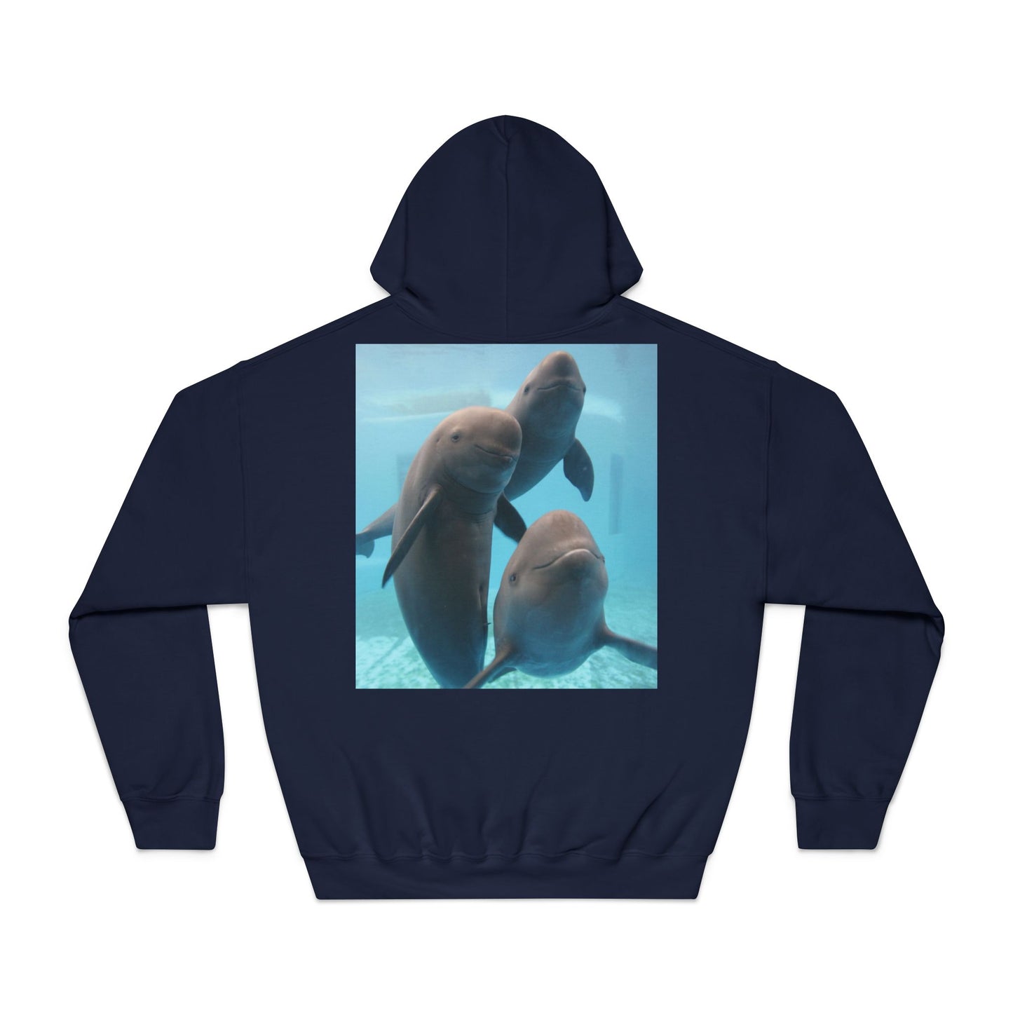 Comfortable Dolphin Print Unisex Hoodie - Perfect for Ocean Lovers!