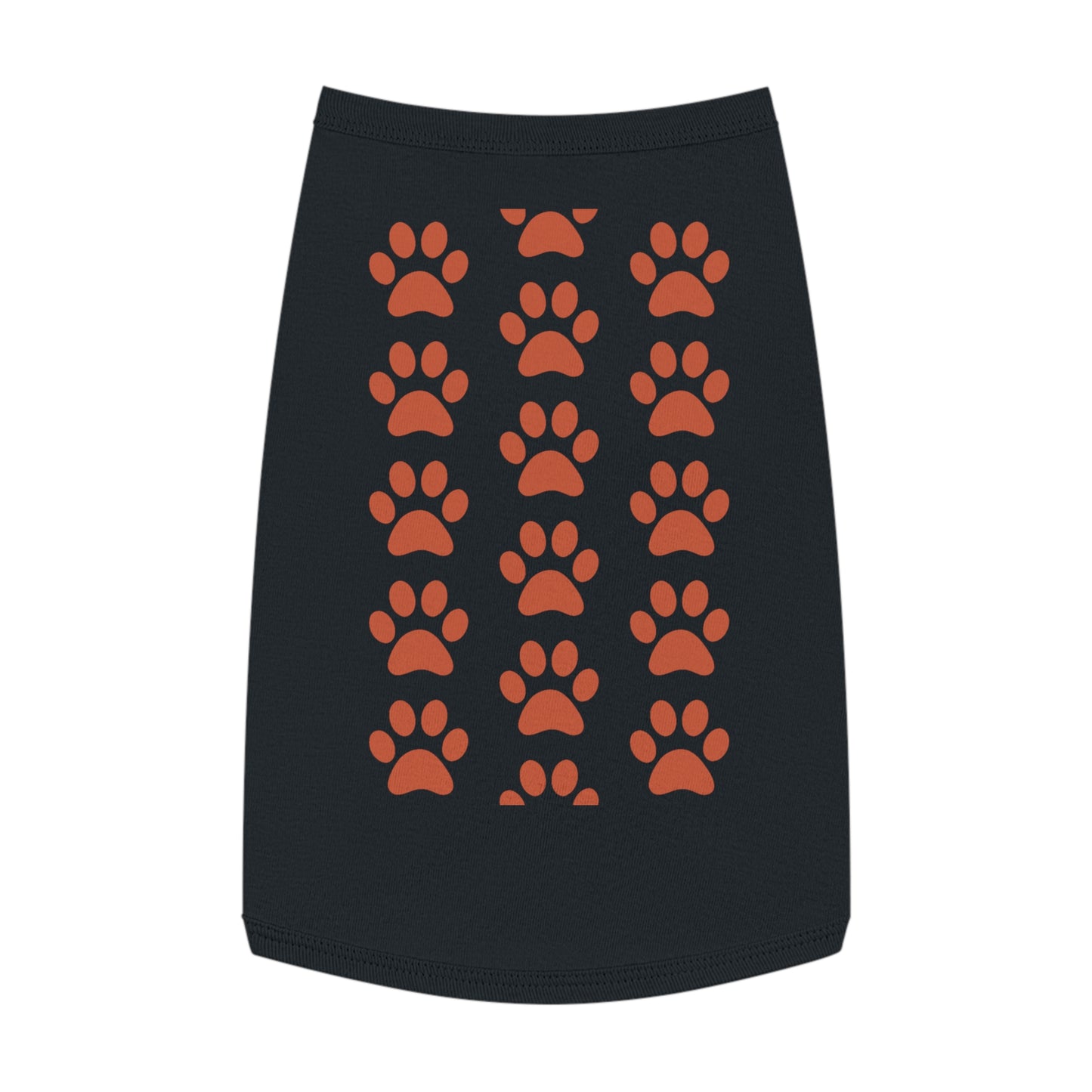 Dog Tank Top  Gilet "Red Paw" Cotton