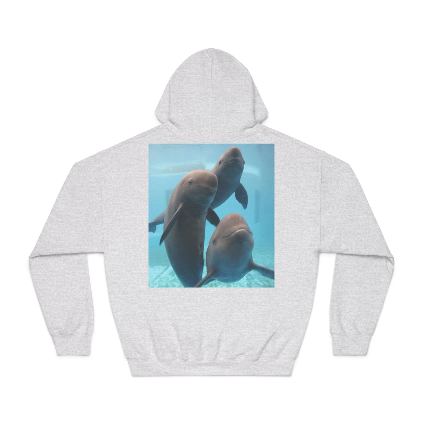 Comfortable Dolphin Print Unisex Hoodie - Perfect for Ocean Lovers!
